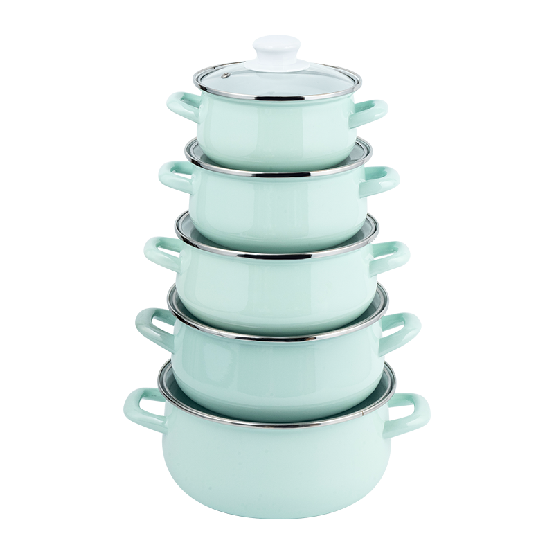 673D-5 Renkli Baskılı Emaye Stageni