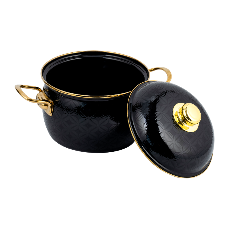 810d emaye düz tabanlı stoğa