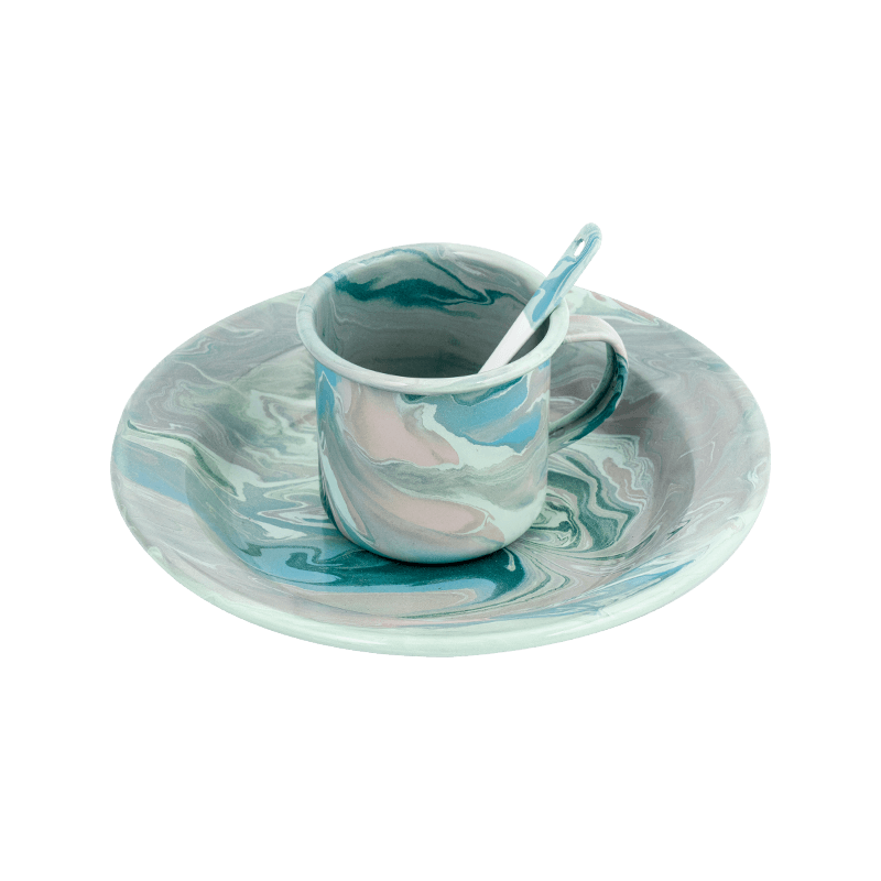 Avrupa çiçek emaye çaydanlık seti Avrupa çiçek emaye çaydanlık seti