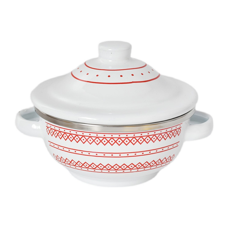 Ayaklı kapaklı çift saplı kase