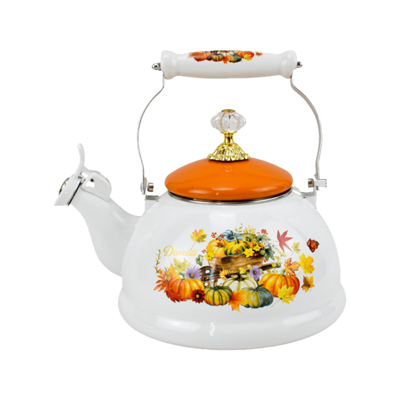 Mutfak ıslık çayı emaye su ısıtıcısı