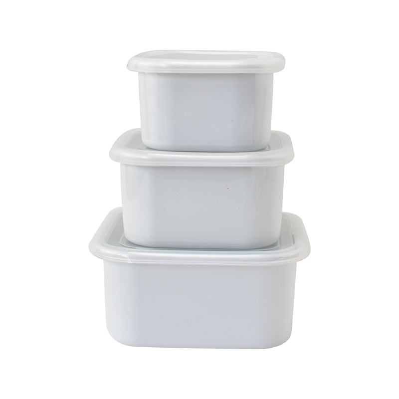 Emaye kare buz kasesi